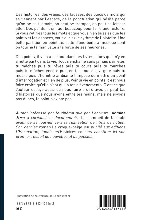 Quatrième de couverture de « HISTOIRES COURTES »