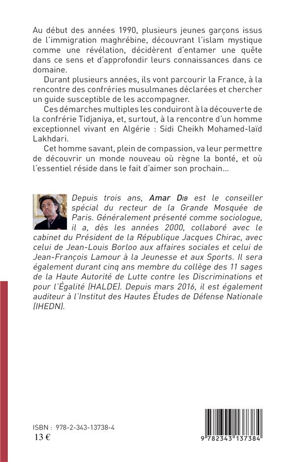Quatrième de couverture de « SIDI CHEIKH MOHAMED-LAID LAKHDARI - UNE SAGE PARMI LES HOMMES »