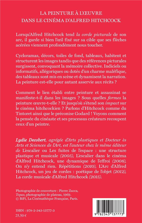 Quatrième de couverture de « LA PEINTURE A L'OEUVRE DANS LE CINEMA D'ALFRED HITCHCOCK »