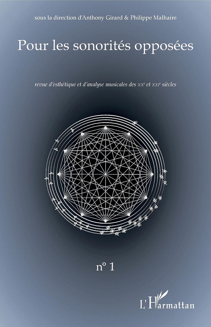 Couverture du livre « POUR LES SONORITES OPPOSEES - VOL01 - REVUE D'ESTHETIQUE ET D'ANALYSE MUSICALES DES XXE ET XXIE SIEC » de Girard/malhaire, librairie Les Contes Infusés à Corte