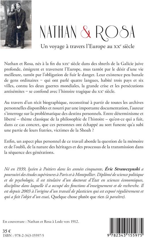 Quatrième de couverture de « NATHAN ET ROSA - UN VOYAGE A TRAVERS L'EUROPE AU XXE SIECLE »