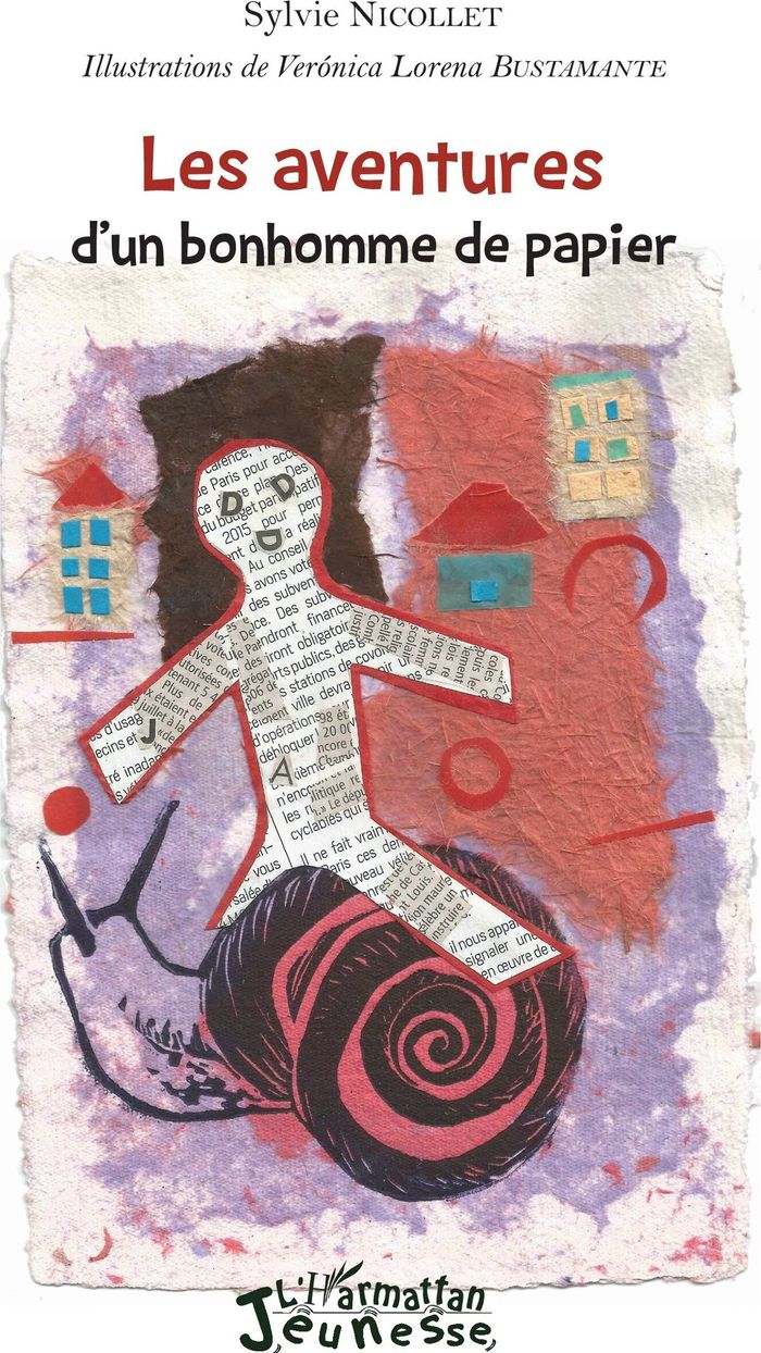 Couverture du livre « LES AVENTURES D'UN BONHOMME DE PAPIER » de Sylvie Nicollet, librairie Les Contes Infusés à Corte