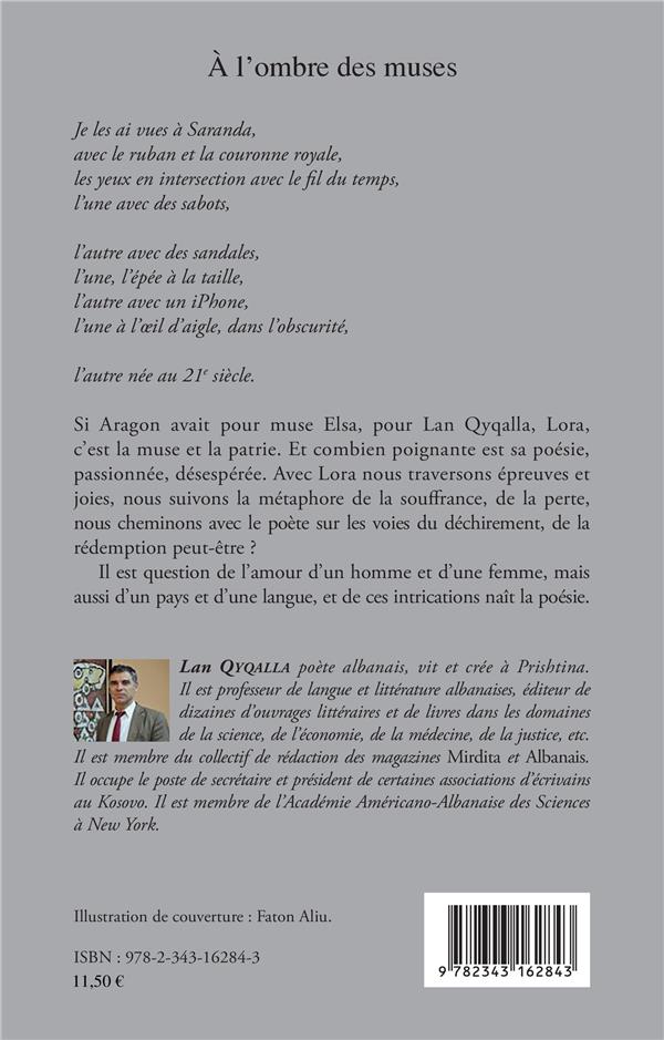 Quatrième de couverture de « A L'OMBRE DES MUSES »