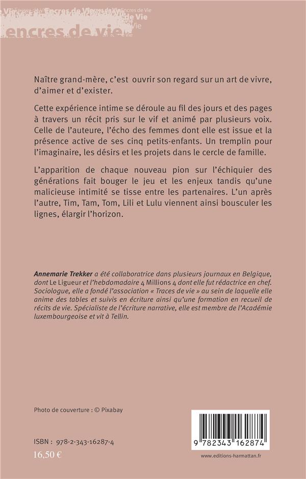 Quatrième de couverture de « NAISSANCE D'UNE GRAND-MERE »
