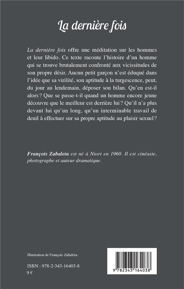 Quatrième de couverture de « LA DERNIERE FOIS »