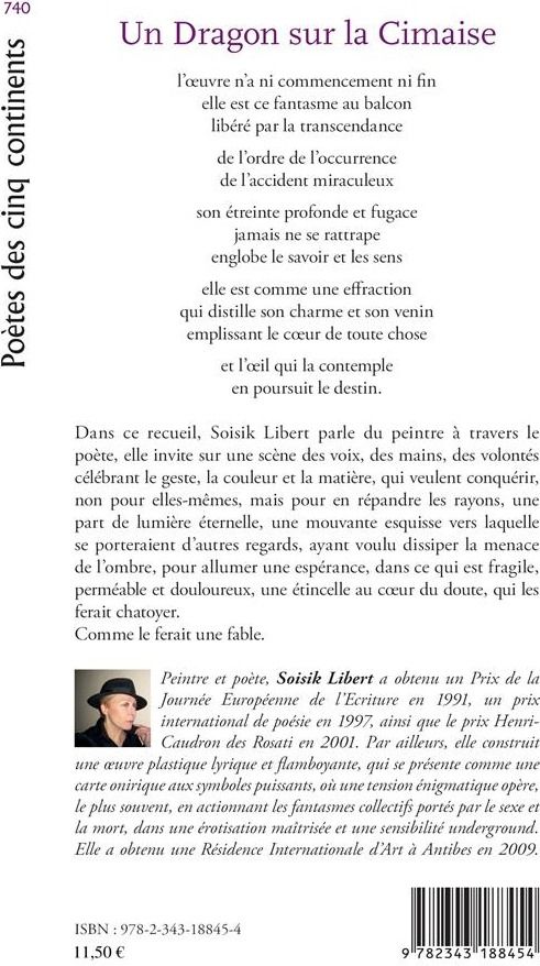 Quatrième de couverture de « UN DRAGON SUR LA CIMAISE »
