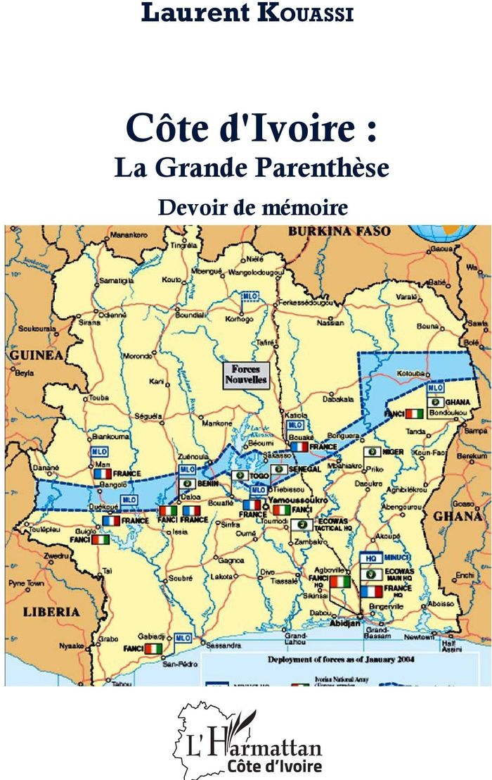 Couverture du livre « COTE D'IVOIRE : LA GRANDE PARENTHESE - DEVOIR DE MEMOIRE » de Laurent Kouassi, librairie Les Contes Infusés à Corte