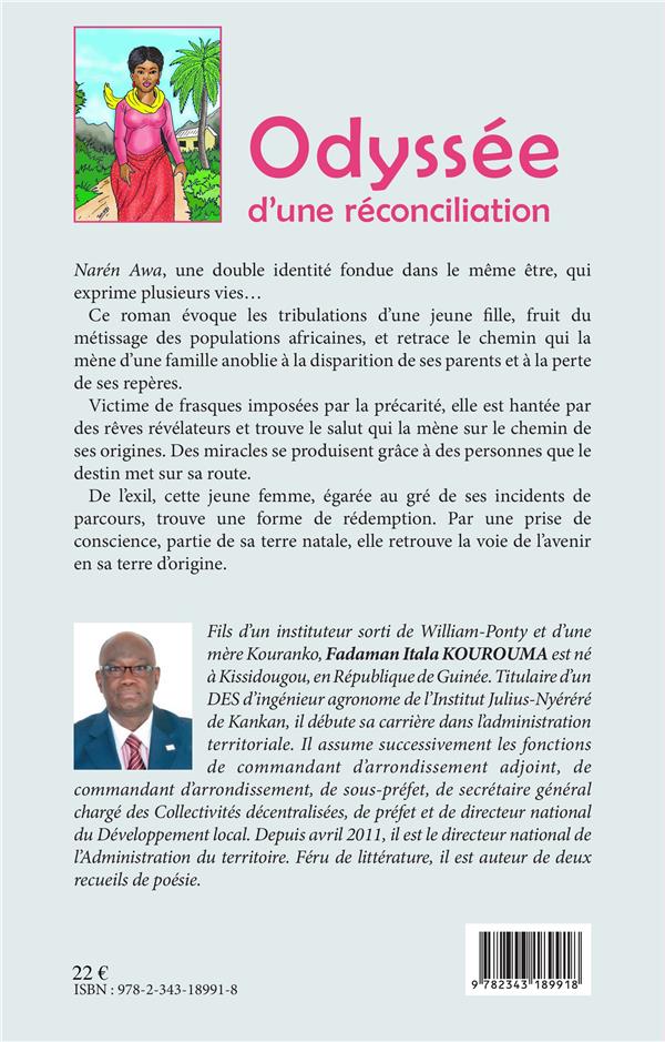 Quatrième de couverture de « ODYSSEE D'UNE RECONCILIATION »