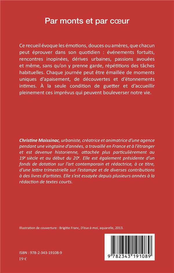 Quatrième de couverture de « PAR MONTS ET PAR COEUR - NOUVELLES »