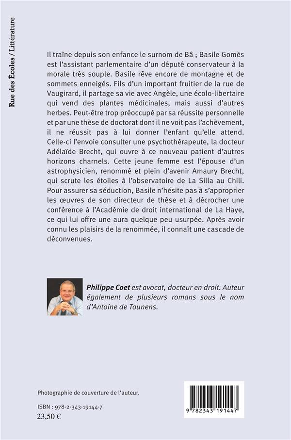 Quatrième de couverture de « L'EMPREINTE DE L'AMBITION - ROMAN »