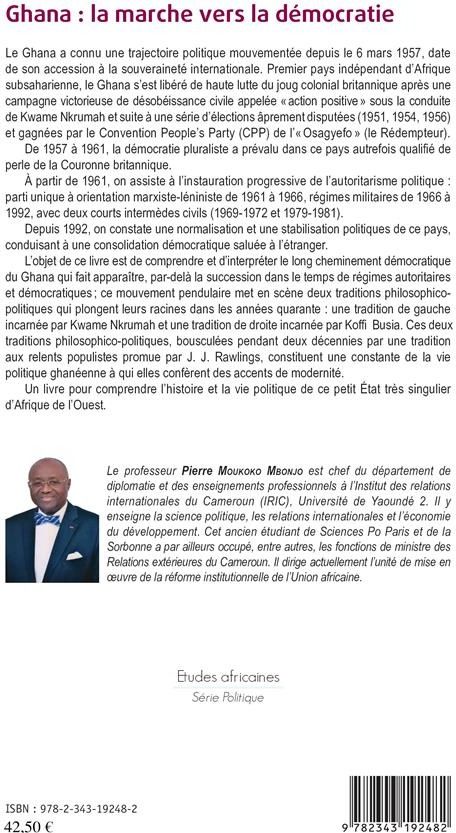Quatrième de couverture de « GHANA : LA MARCHE VERS LA DEMOCRATIE »