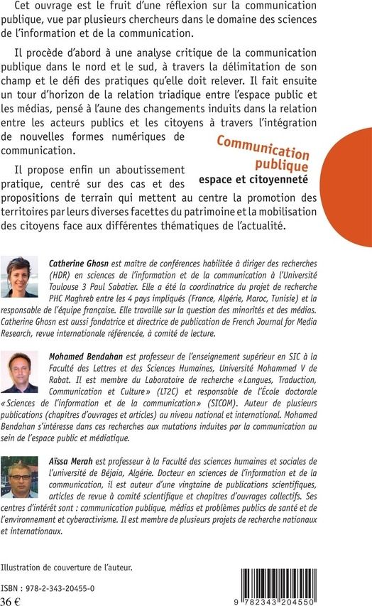 Quatrième de couverture de « COMMUNICATION PUBLIQUE - ESPACE ET CITOYENNETE »