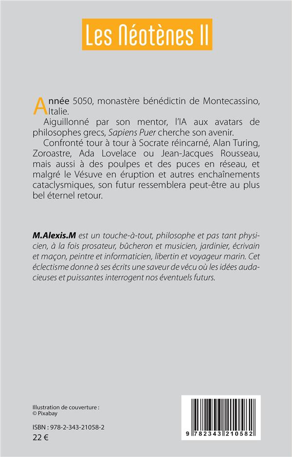 Quatrième de couverture de « LES NEOTENES II »