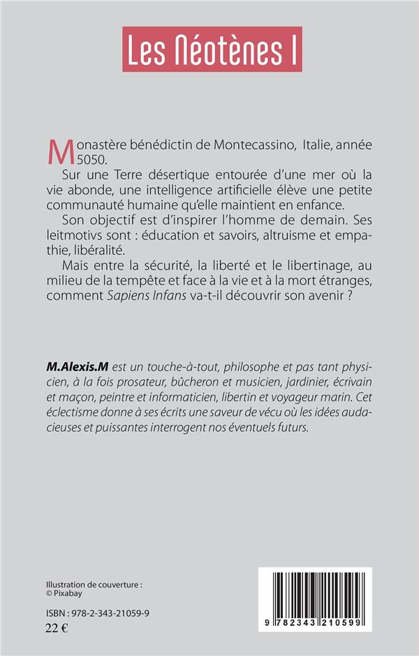 Quatrième de couverture de « LES NEOTENES I »