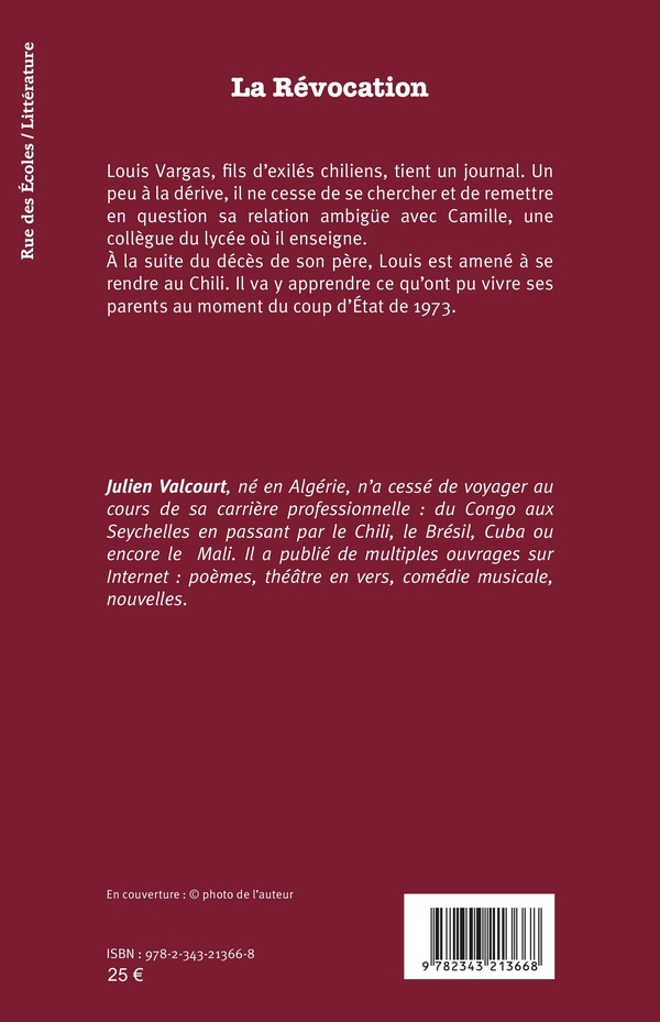 Quatrième de couverture de « LA REVOCATION »