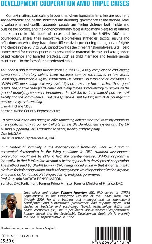 Quatrième de couverture de « DEVELOPMENT COOPERATION AMID TRIPLE CRISES - UMFPA PURSUIT OF TRANSFORMATIVE RESULTS IN THE DEMOCRAT »