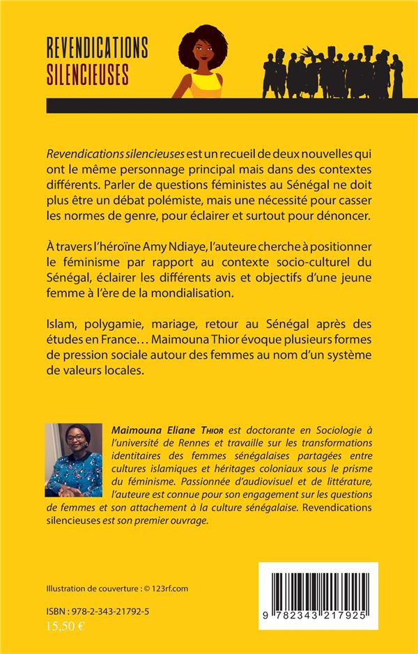 Quatrième de couverture de « REVENDICATIONS SILENCIEUSES »