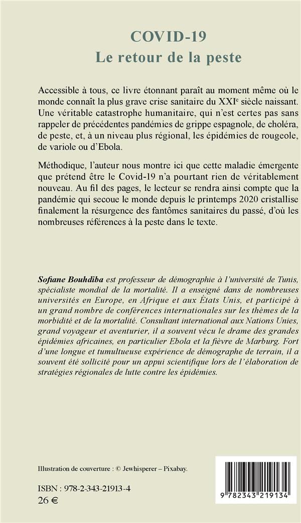 Quatrième de couverture de « COVID-19 - LE RETOUR DE LA PESTE »