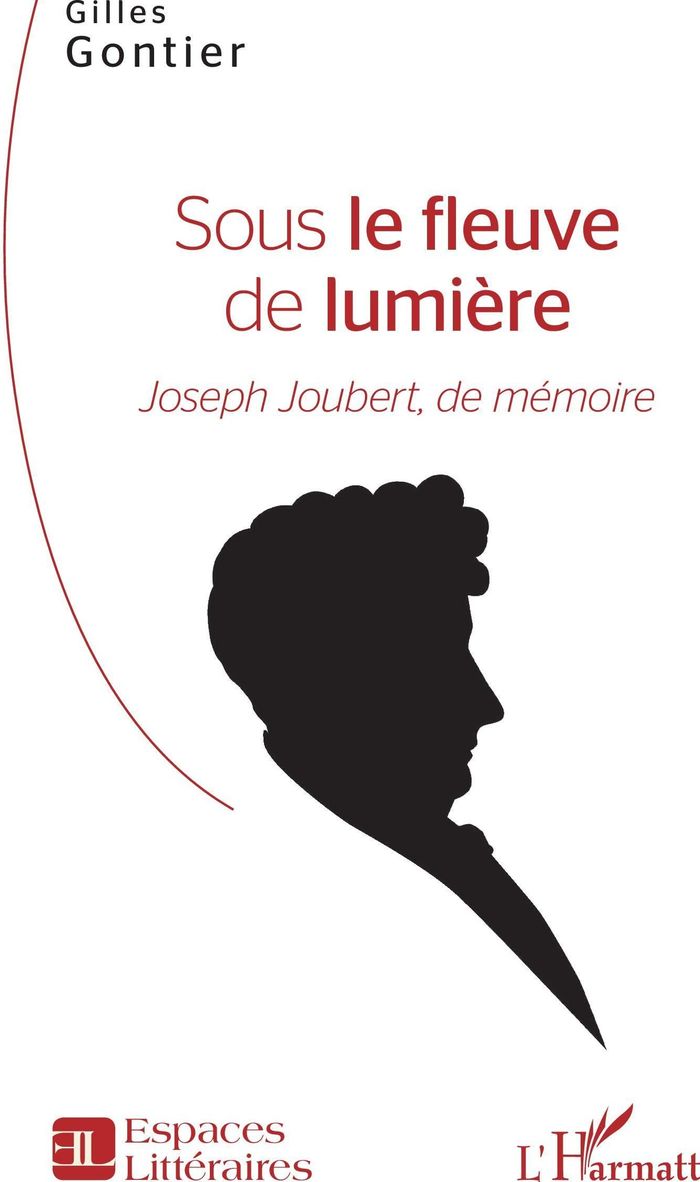 Couverture du livre « SOUS LE FLEUVE DE LUMIERE - JOSEPH JOUBERT, DE MEMOIRE » de Gilles Gontier, librairie Les Contes Infusés à Corte