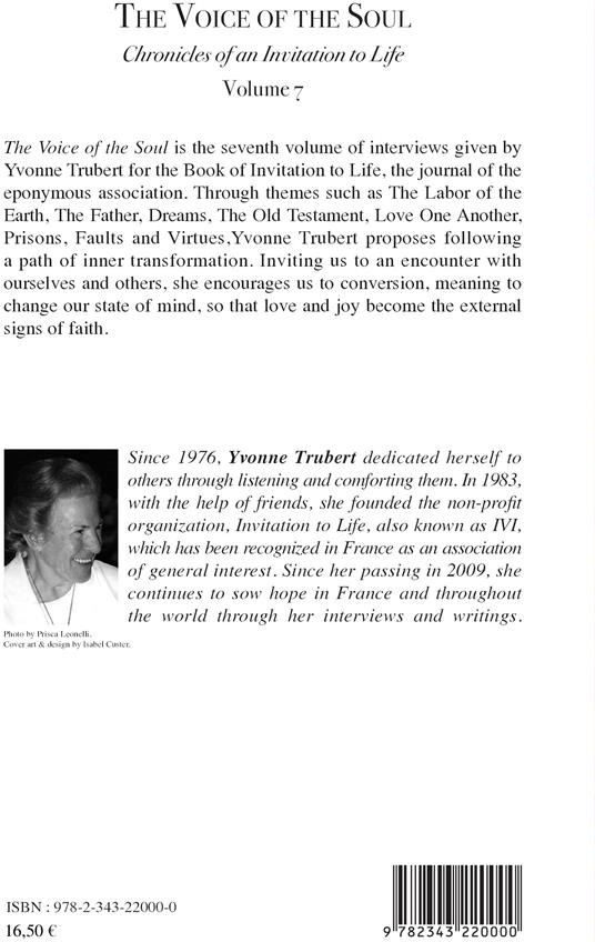 Quatrième de couverture de « THE VOICE OF THE SOUL - CHRONICLES OF AN INVITATION TO LIFE - VOLUME 7 »