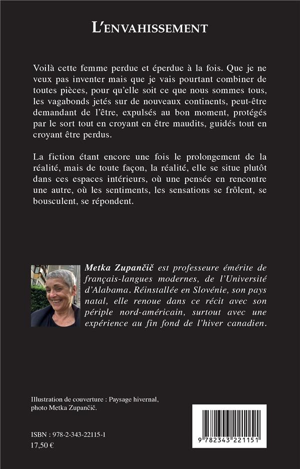 Quatrième de couverture de « L'ENVAHISSEMENT - RECIT »