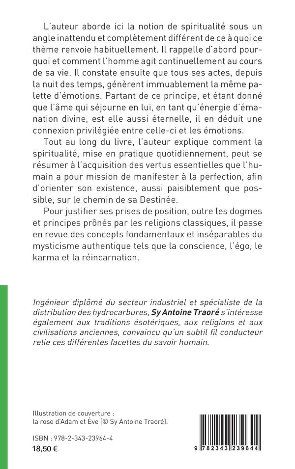 Quatrième de couverture de « EN QUETE DE SPRIRITUALITE »