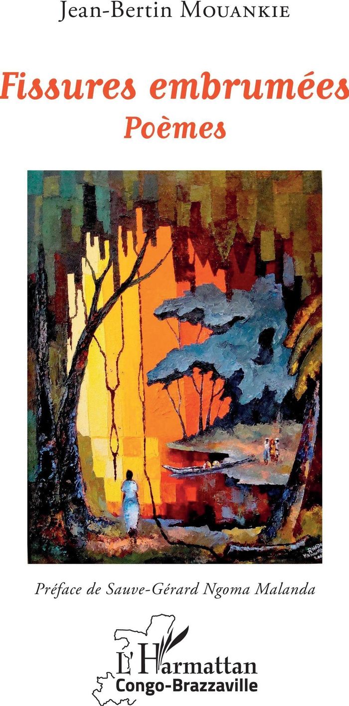 Couverture du livre « FISSURES EMBRUMEES - POEMES » de Jean-Bertin Mouankie, librairie Les Contes Infusés à Corte