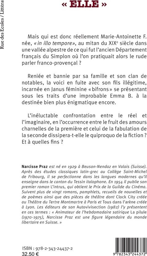 Quatrième de couverture de « ELLE »