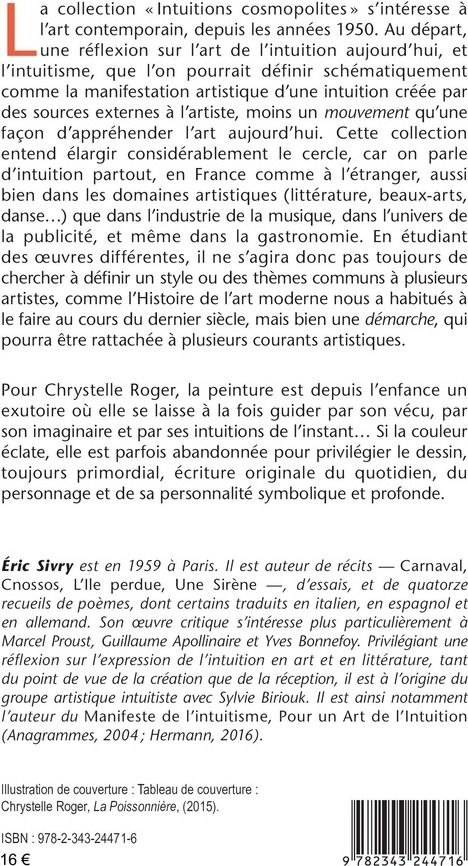 Quatrième de couverture de « CHRYSTELLE ROGER : DU VECU A L'IMAGINAIRE »