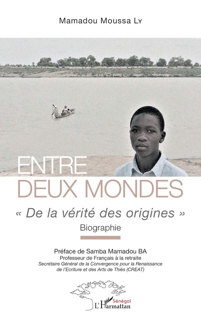 Couverture du livre « ENTRE DEUX MONDES - DE LA VERITE DES ORIGINES BIOGRAPHIE - BIOGRAPHIE », librairie Les Contes Infusés à Corte