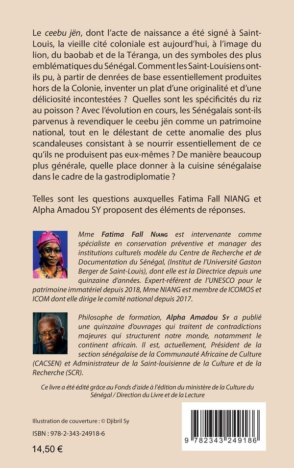 Quatrième de couverture de « LE CEEBU JEN - UN PATRIMOINE BIEN SENEGALAIS »