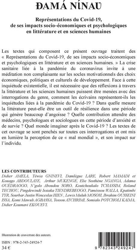 Quatrième de couverture de « DAMA NINAO »