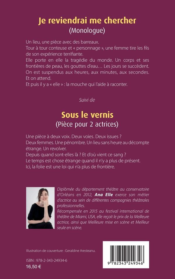 Quatrième de couverture de « JE REVIENDRAI ME CHERCHER »