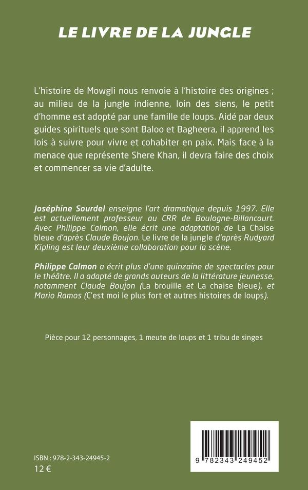 Quatrième de couverture de « LE LIVRE DE LA JUNGLE »