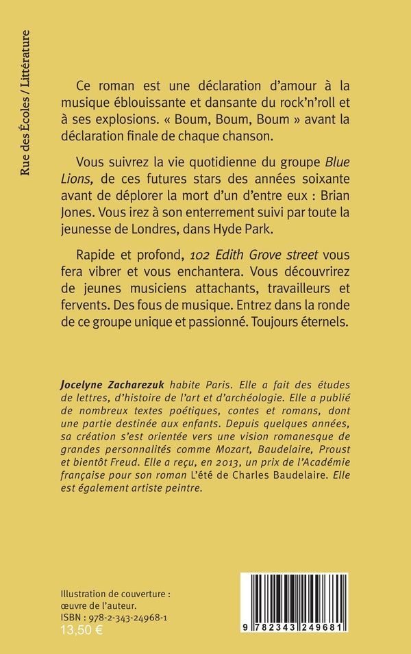 Quatrième de couverture de « 102 EDITH GROVE STREET »