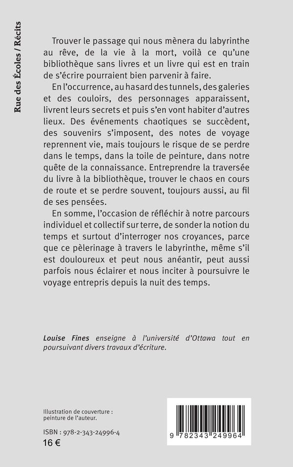 Quatrième de couverture de « LABYRINTHES CHAOTIQUES »