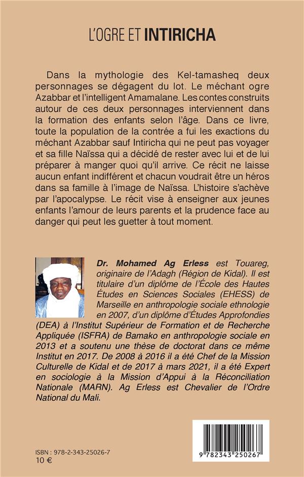 Quatrième de couverture de « L'OGRE ET INTIRICHA - ROMAN »