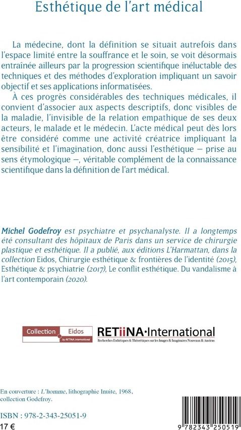 Quatrième de couverture de « ESTHETIQUE DE L'ART MEDICAL »