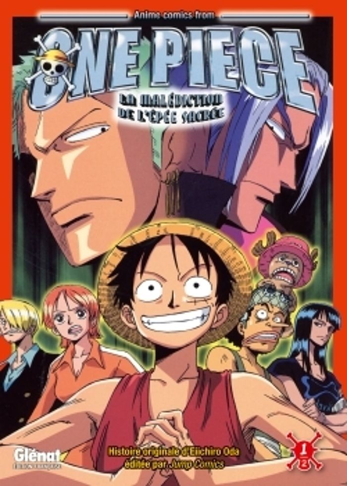 Couverture du livre « One Piece : la malédiction de l'épée sacrée », librairie Les Contes Infusés à Corte
