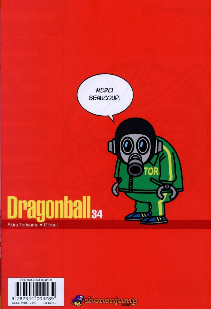 Quatrième de couverture de « Dragonball »