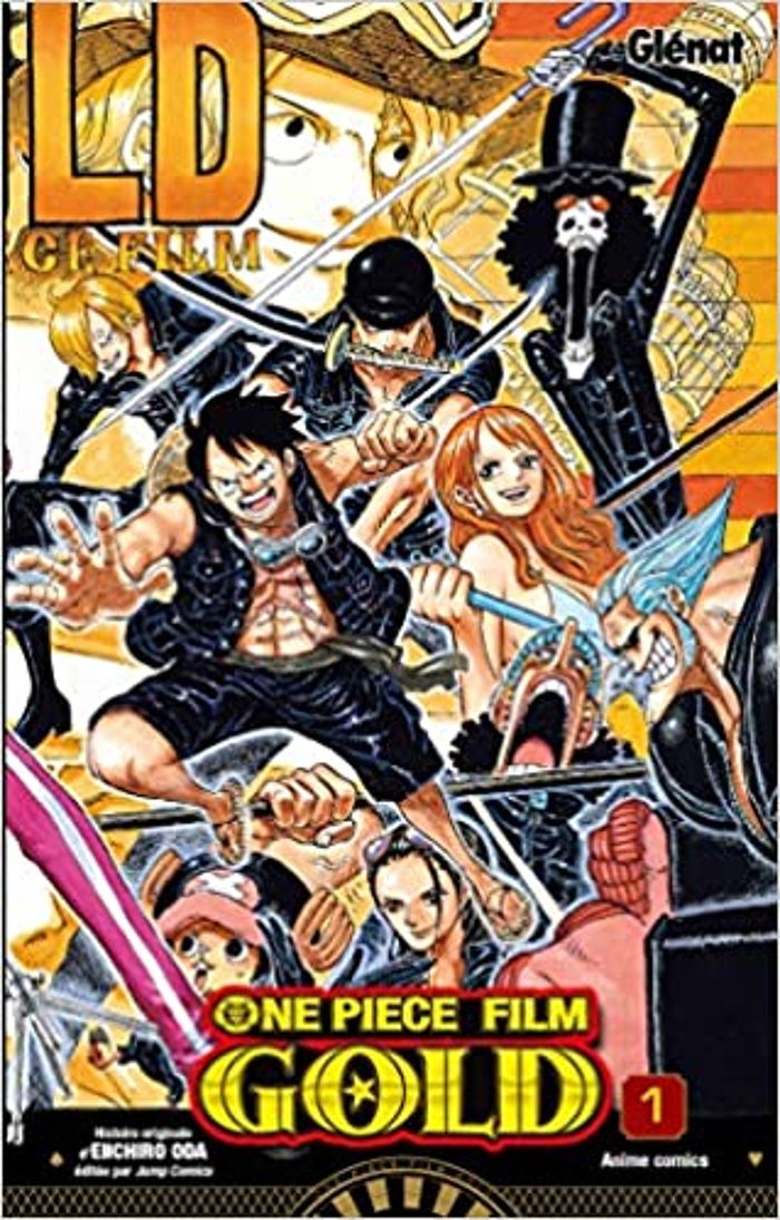 Couverture du livre « One piece film gold : anime comics » de Eiichirō Oda, librairie Les Contes Infusés à Corte