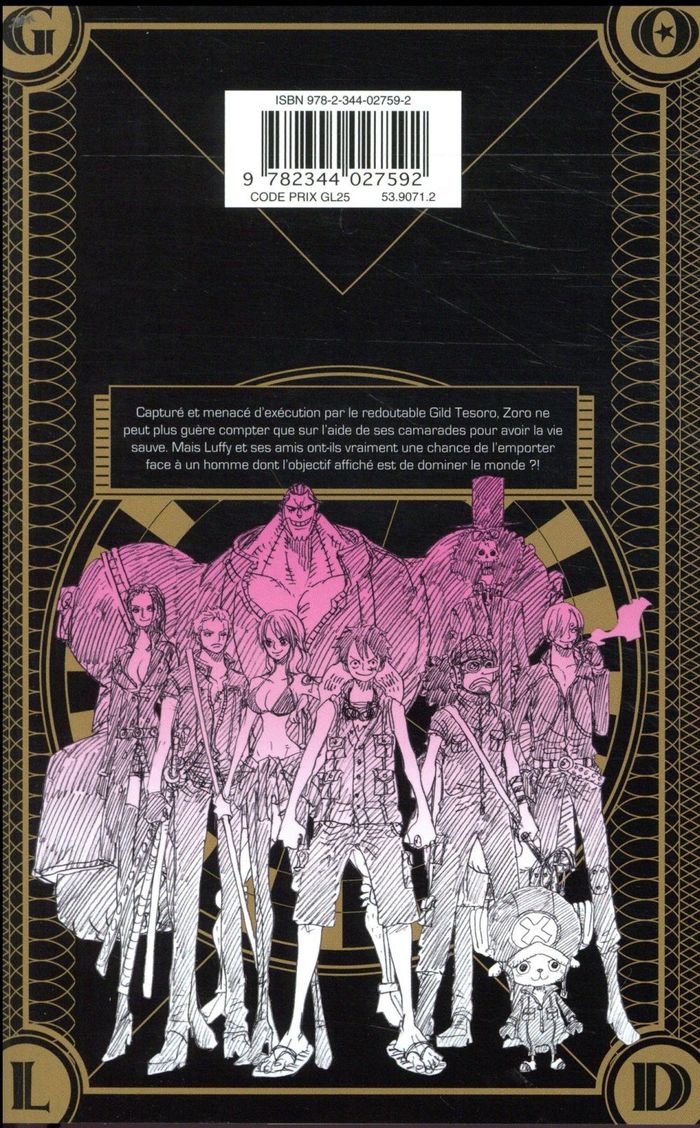 Quatrième de couverture de « One piece film gold : anime comics »