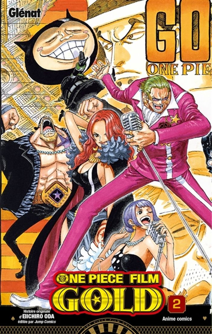 Couverture du livre « One piece film gold : anime comics » de Eiichirō Oda, librairie Les Contes Infusés à Corte