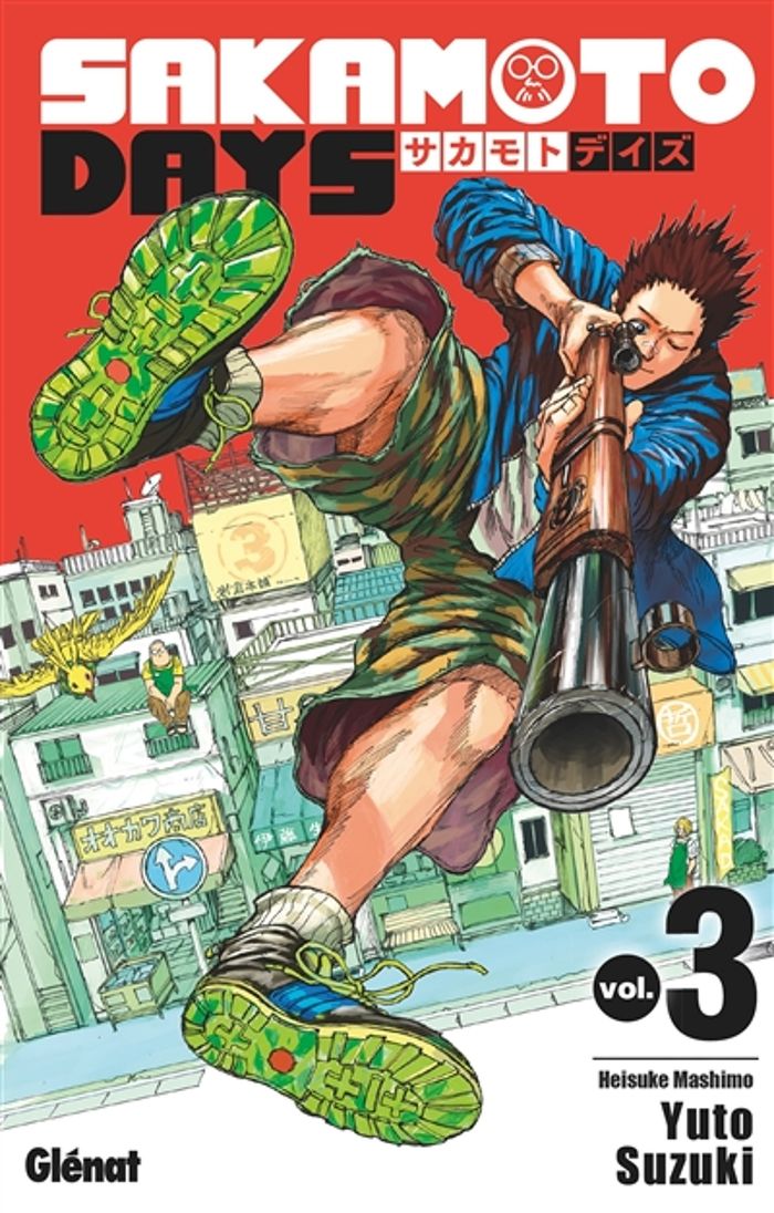 Couverture du livre « SAKAMOTO DAYS - TOME 03 » de Yuto Suzuki, librairie Les Contes Infusés à Corte