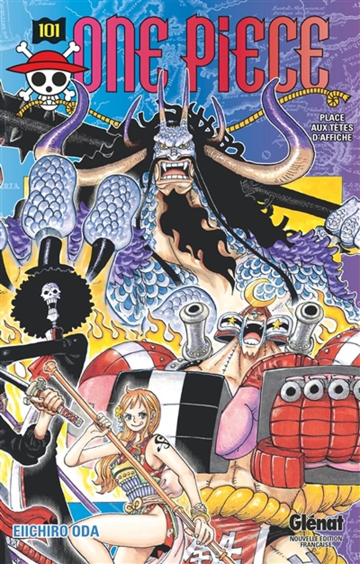 Couverture du livre « ONE PIECE - EDITION ORIGINALE - TOME 101 - PLACE AUX TETES D'AFFICHE », librairie Les Contes Infusés à Corte