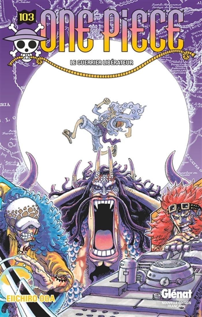 Couverture du livre « ONE PIECE - EDITION ORIGINALE - TOME 103 - LE GUERRIER LIBERATEUR » de Eiichiro Oda, librairie Les Contes Infusés à Corte