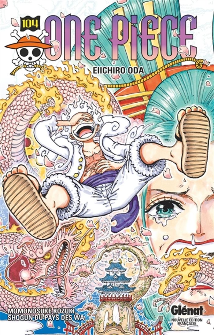 Couverture du livre « ONE PIECE - EDITION ORIGINALE - TOME 104 - MOMONOSUKE KOZUKI, SHOGUN DU PAYS DES WA » de Eiichiro Oda, librairie Les Contes Infusés à Corte