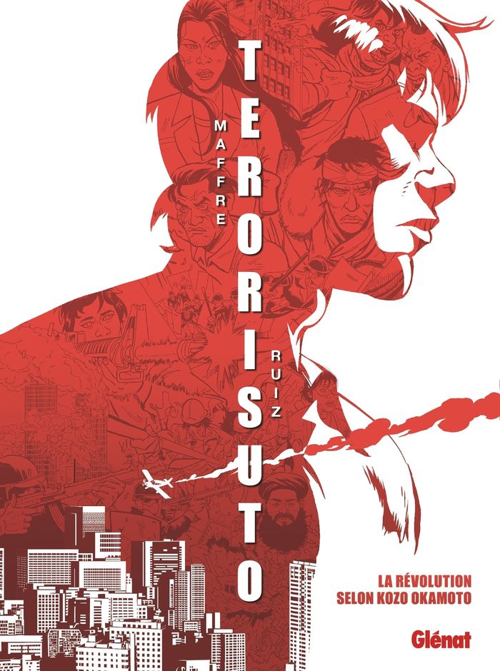 Couverture du livre « Terorisuto : la révolution selon Kozo Okamoto » de Frédéric Maffre, librairie Les Contes Infusés à Corte