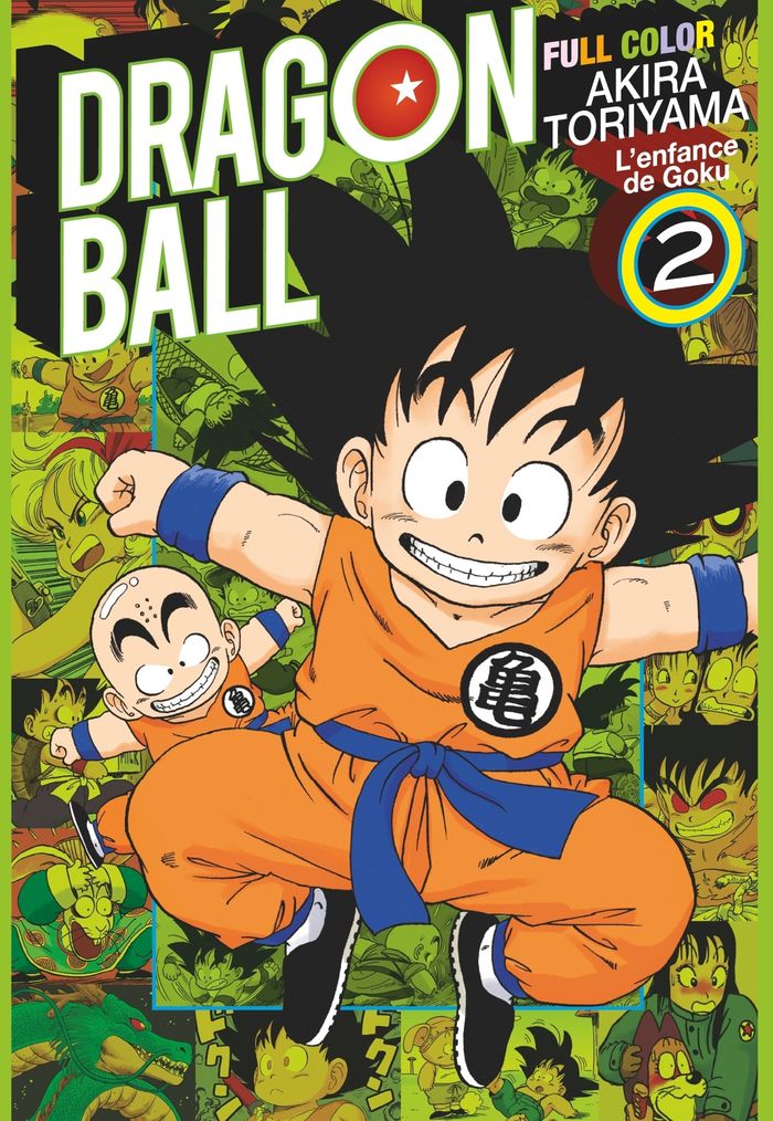 Couverture du livre « DRAGON BALL - FULL COLOR - L'ENFANCE DE GOKU - TOME 02 » de Akira Toriyama, librairie Les Contes Infusés à Corte
