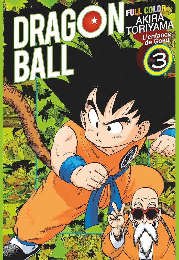Couverture du livre « DRAGON BALL - FULL COLOR - L'ENFANCE DE GOKU - TOME 03 » de Akira Toriyama, librairie Les Contes Infusés à Corte